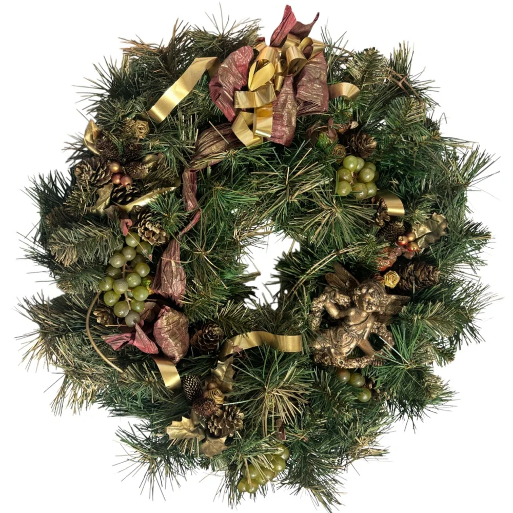 Victorian Angel Wreath Wall Door Table Centerpiece Holiday Décor Christmas